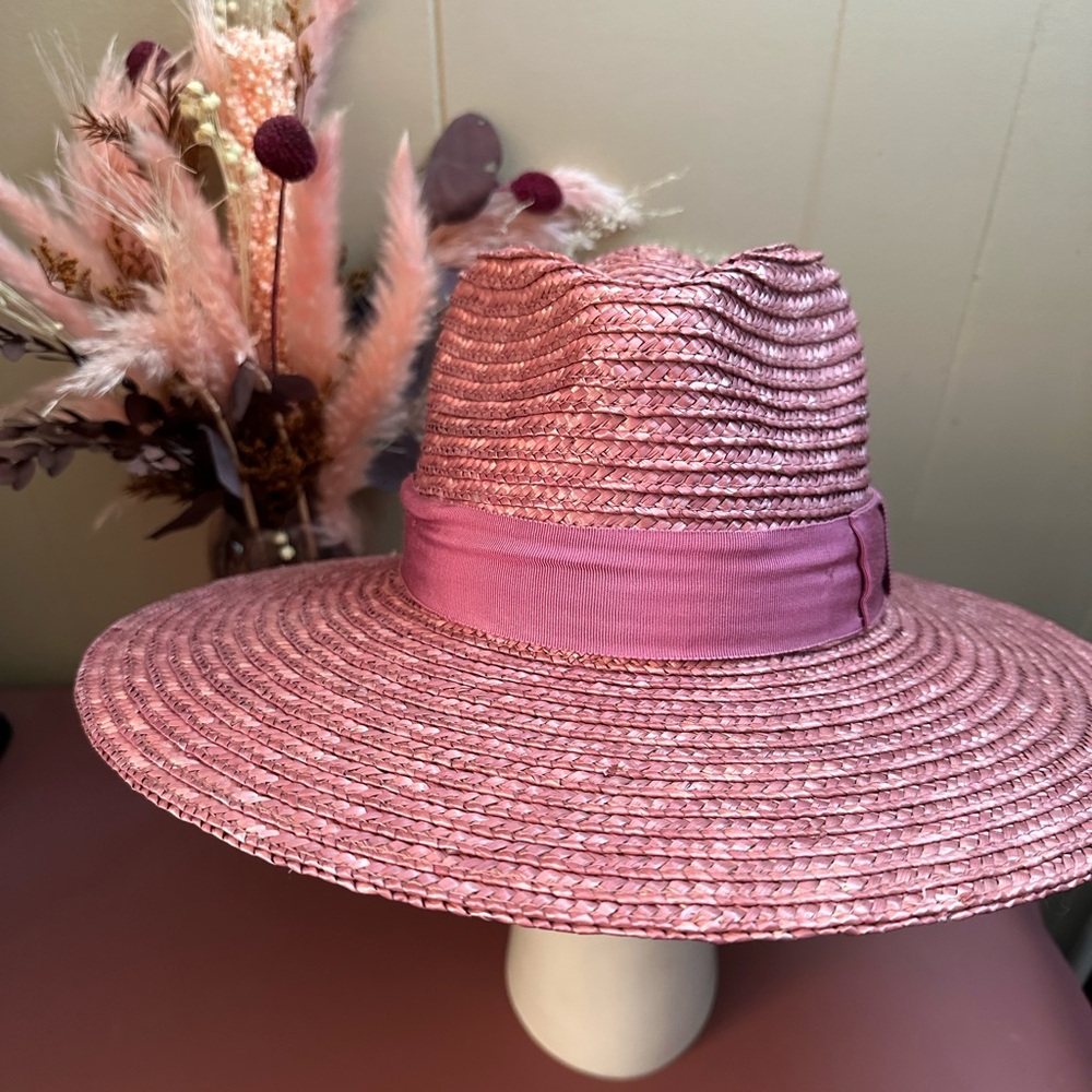 Brixton Joanna Wide Brim Hat 100% Wheat Size Small